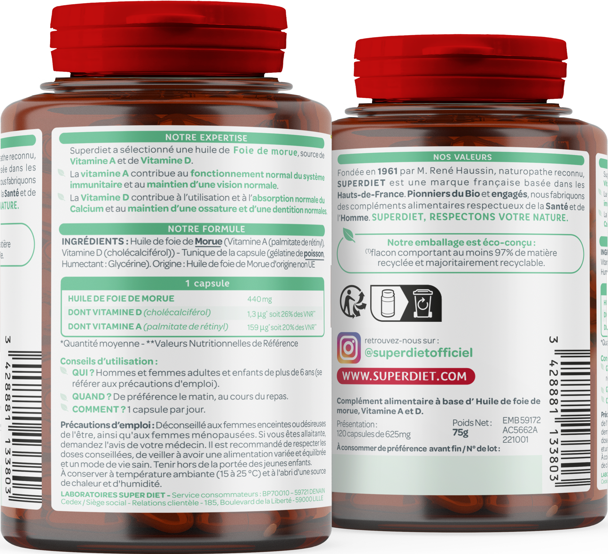 Huile de foie de morue (source de vitamine a et vitamine d) - 2